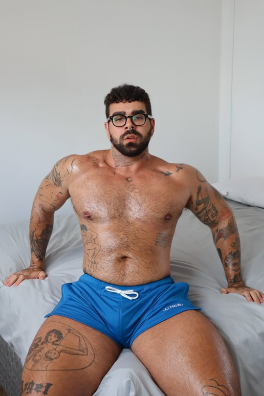 For-the-Night 2" Gym Short Shorts with Drawstring - Solid Blue