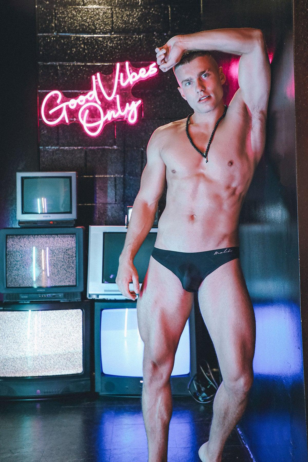 After-Hours Silky Seamless Briefs - Midnight Black - JJ Malibu 