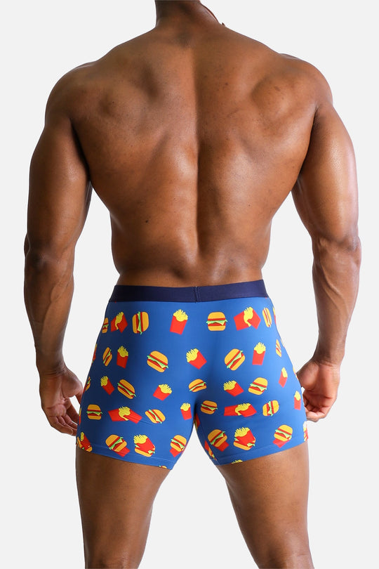 Men's Boxer Briefs - Burgers