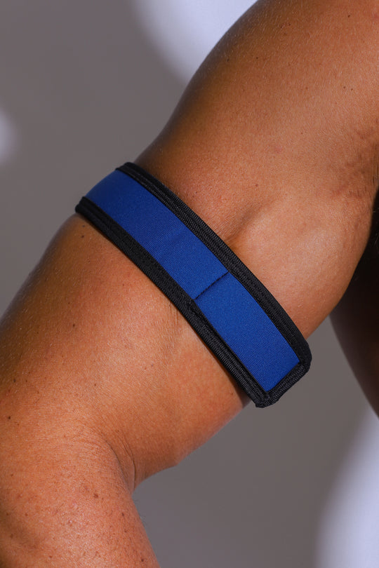 Festival Velcro Arm Straps - Cobalt Blue