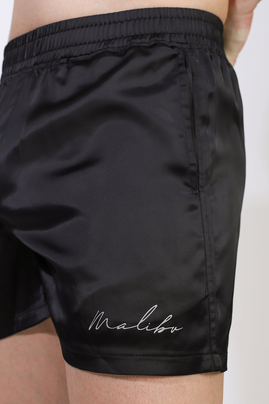 ShimmerFlex Active Shorts - Midnight Black