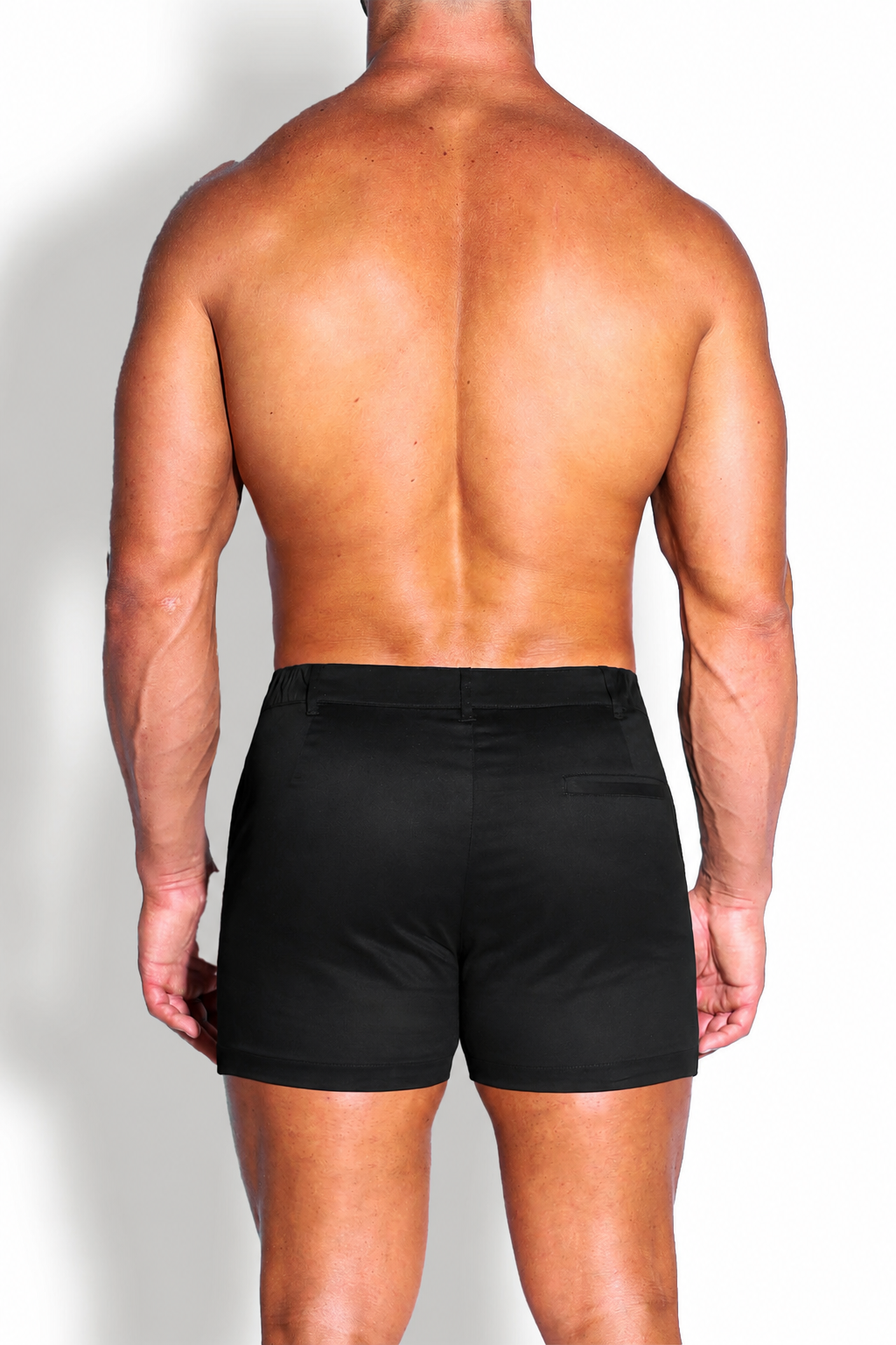 Muscle-fit Men's 2.5'' Stretchy Chino Shorts - Midnight Black