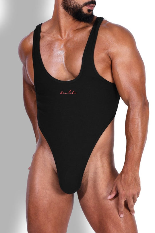 Afterglow Ribbed Bodysuit - Black