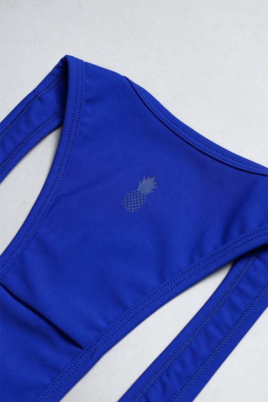 Men's Athletic Wrestling Singlet Bodysuit  - Royal Blue