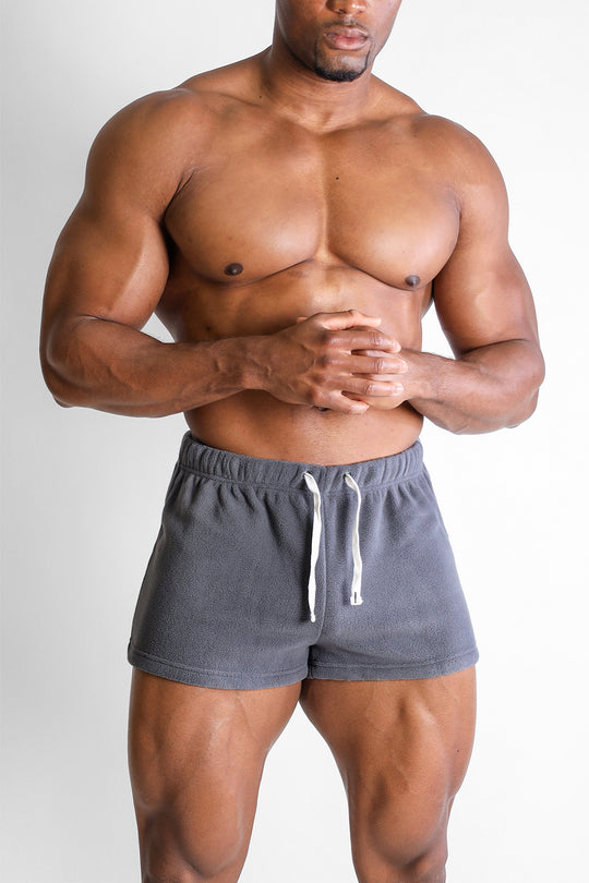 Luxe Plush Fleece 2" Short Shorts - Grey