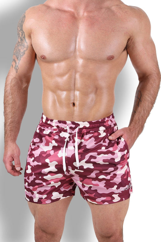 Quick-Dry Mesh Shorts - Purple Camo