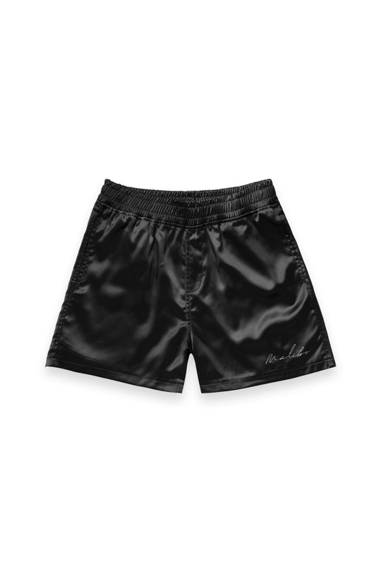 ShimmerFlex Active Shorts - Midnight Black