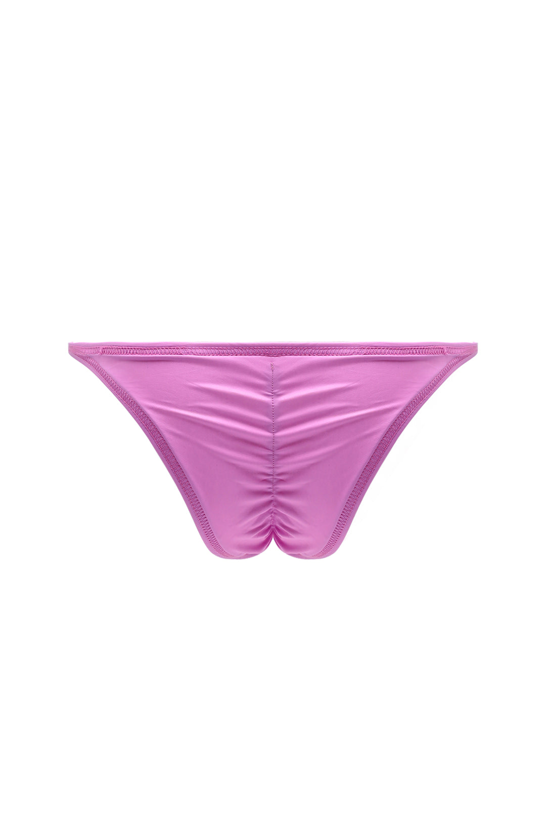 Soft Vegan Leather Scrunch-Butt Briefs - Pink
