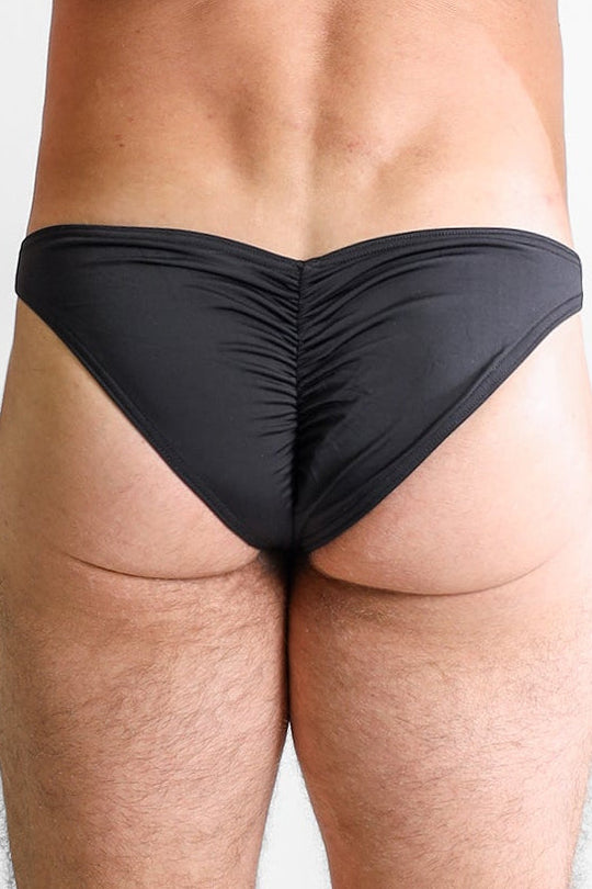 Classic Scrunch-Butt Swim Briefs - Black