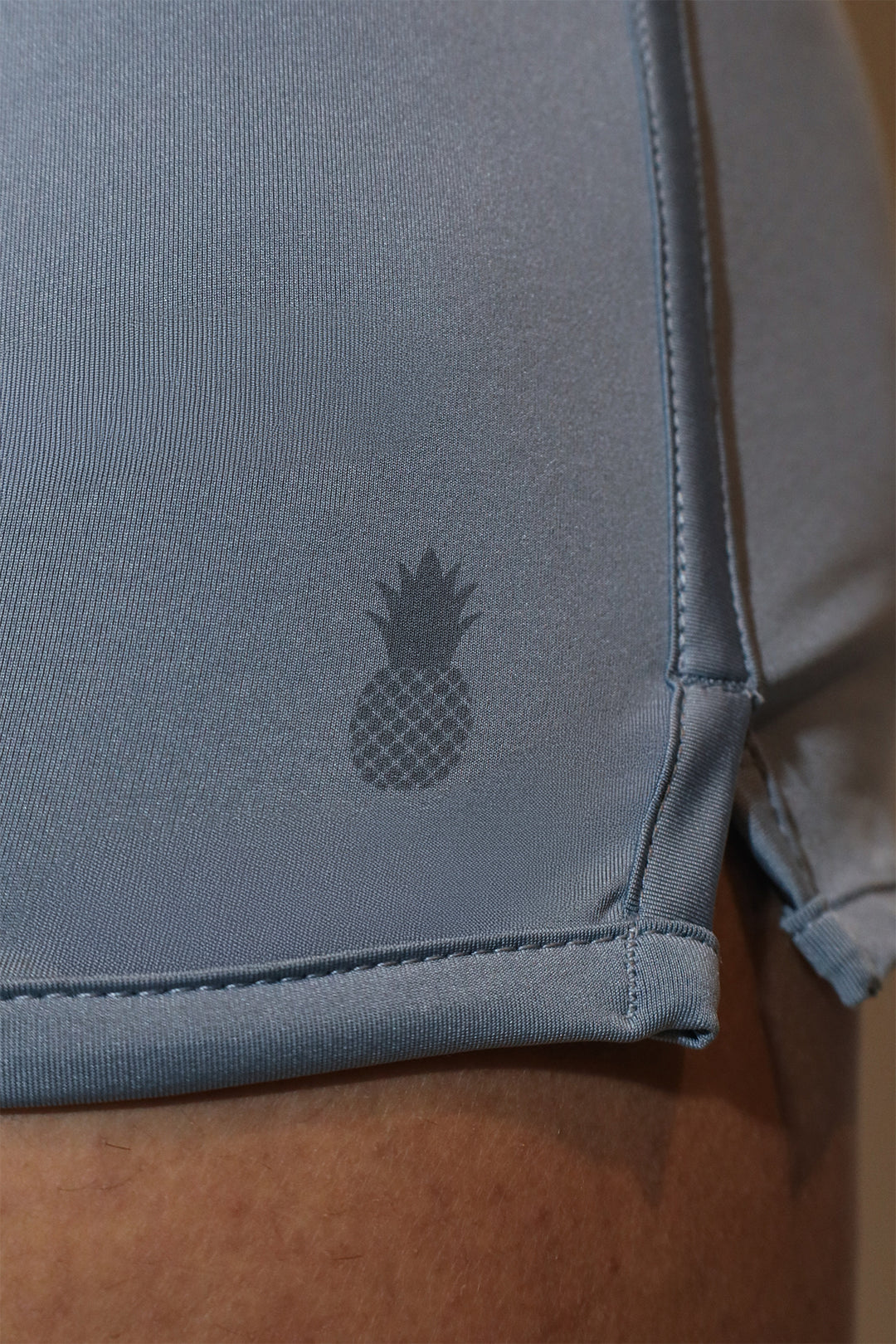 2" Side Split Booty Shorts - Glacier Grey