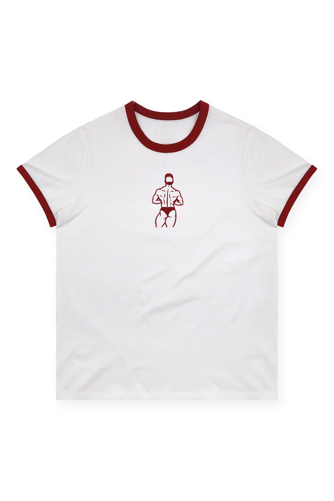 Field Day Ringer Tee - White w/ Red Trim