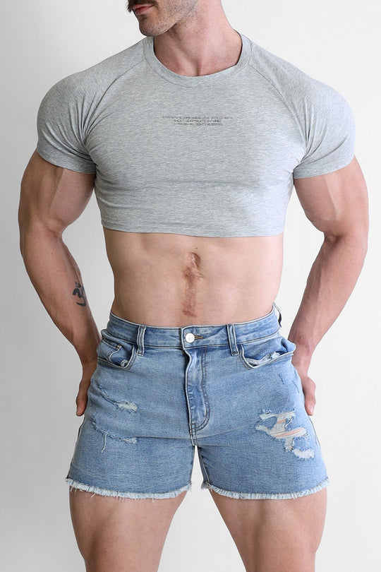 Muscle-Fit Crop Tee - Free Verse