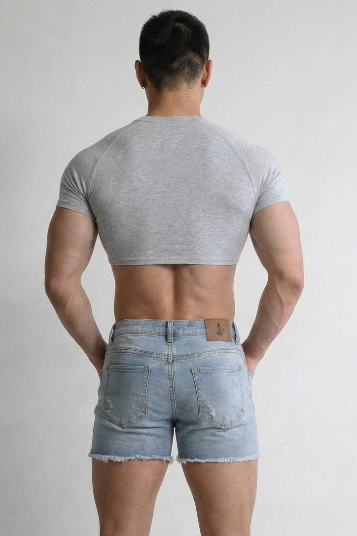 Muscle-Fit Crop Tee - JJ Verse