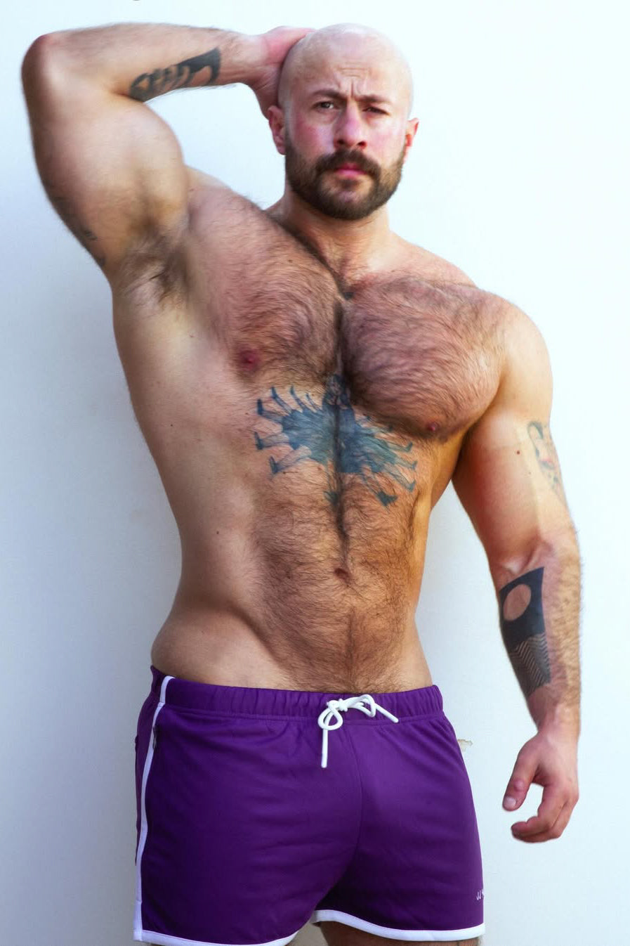 For-the-Night 2" Gym Short Shorts with Drawstring - Dark Plum