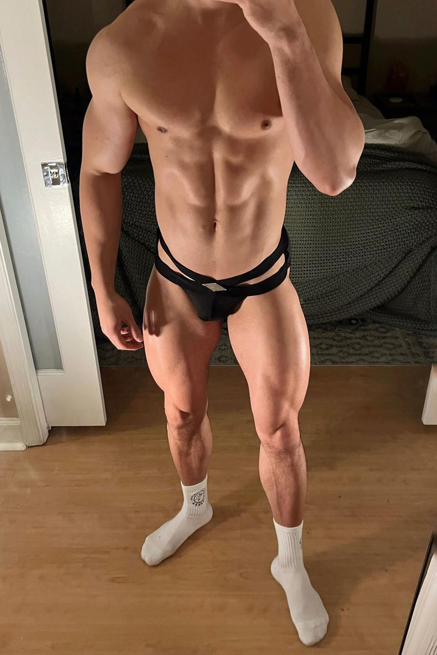 Hustler Cross Briefs - Obsidian Black